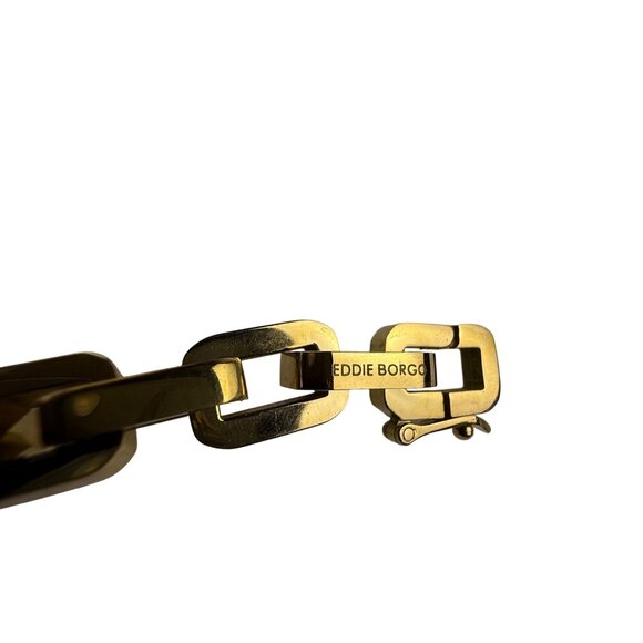 Eddie Borgo Gold Tone Chain Link Necklace Lobster Clasp Classic Design - Picture 3 of 4